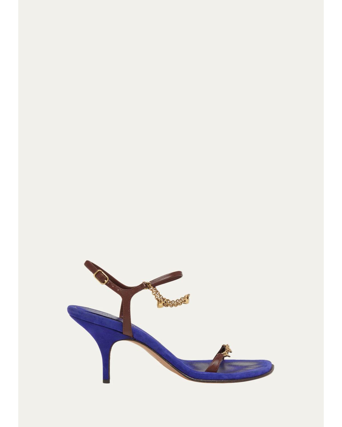 80Mm Zia Embellished Mixed Sandals