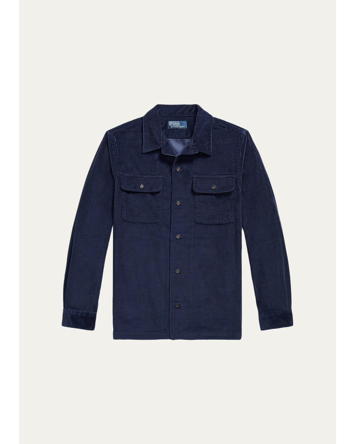 Classic-Fit Corduroy Camp Shirt