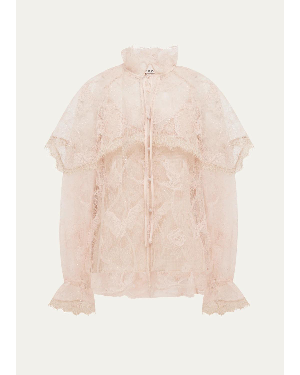 Alemais Winifred Lace Blouse In Pink