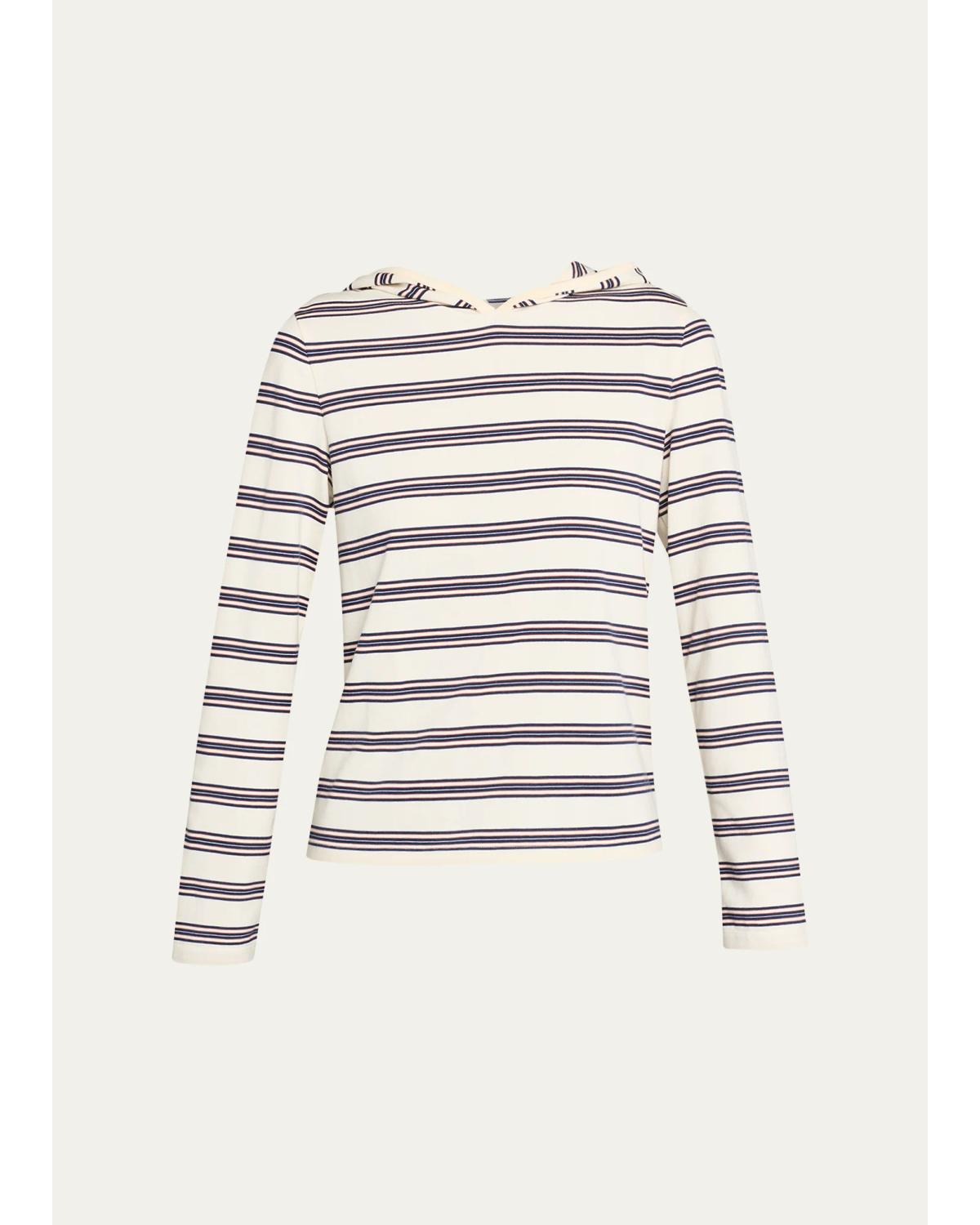 Nellie Striped Hooded Shirt