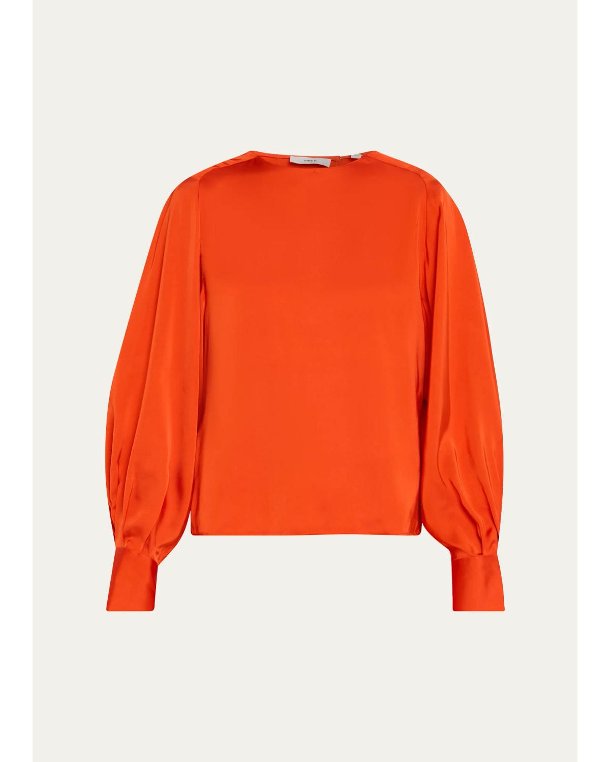Tie-Neck Raglan Top