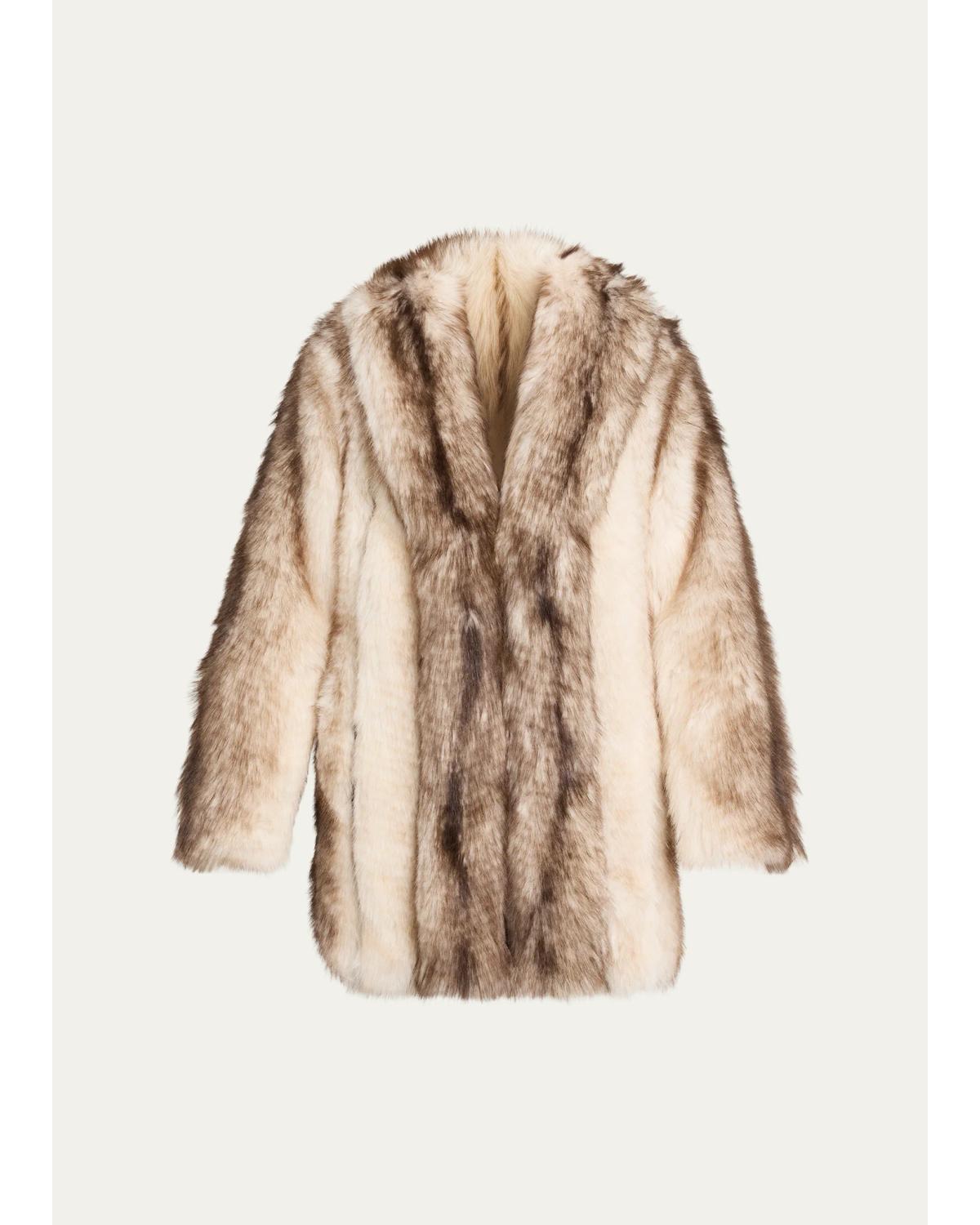 Cooper Faux Fur Pelted Coat