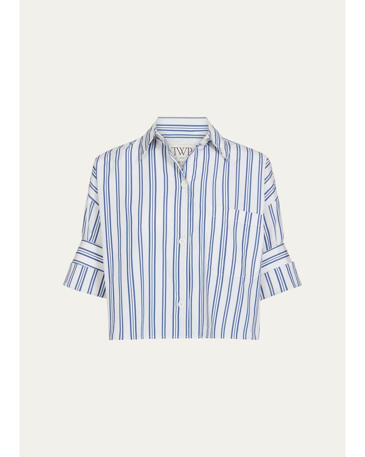 Next Ex Cropped Cotton Poplin Shirt