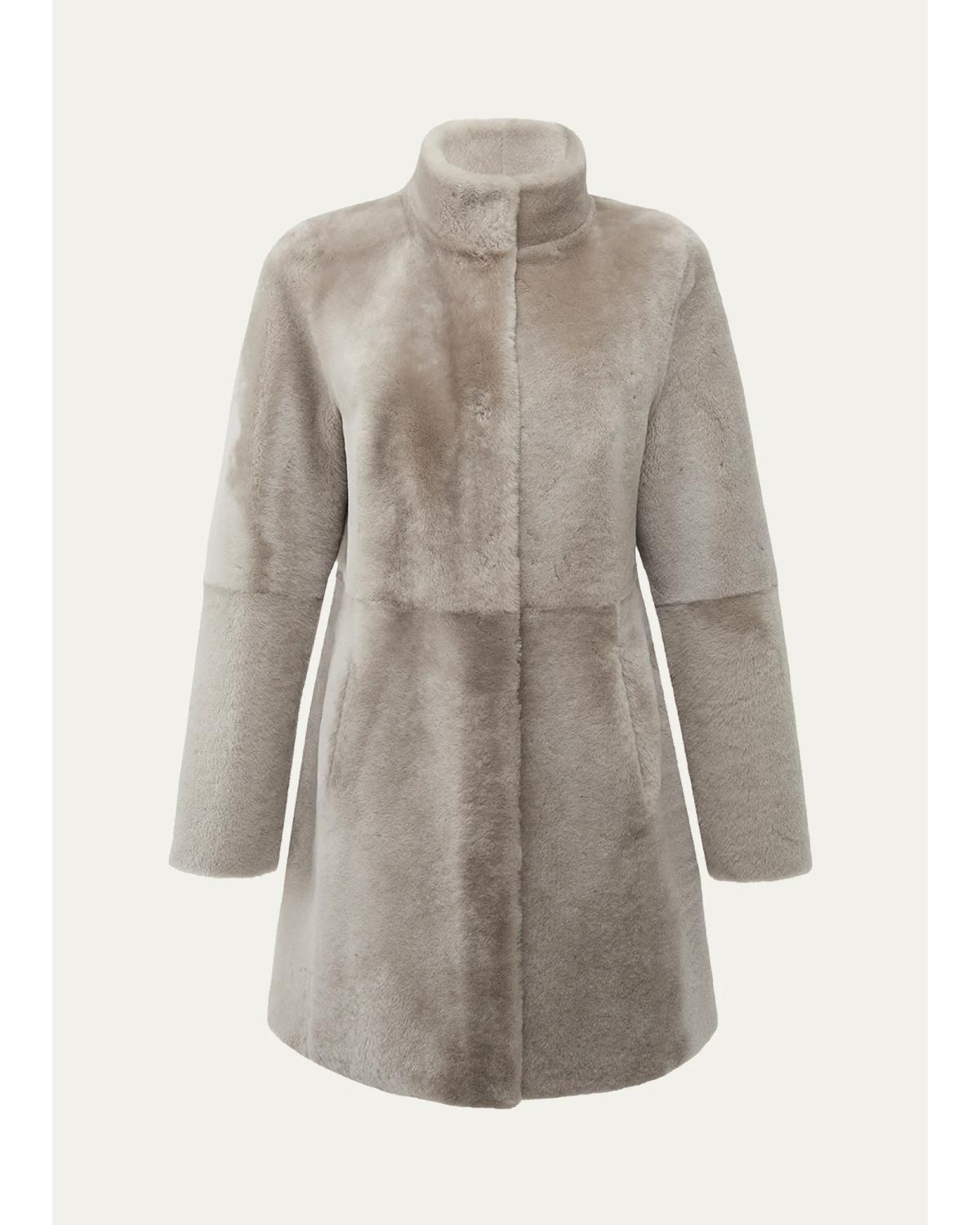Gorski Merino Lamb Stroller Designer Shearling Coat