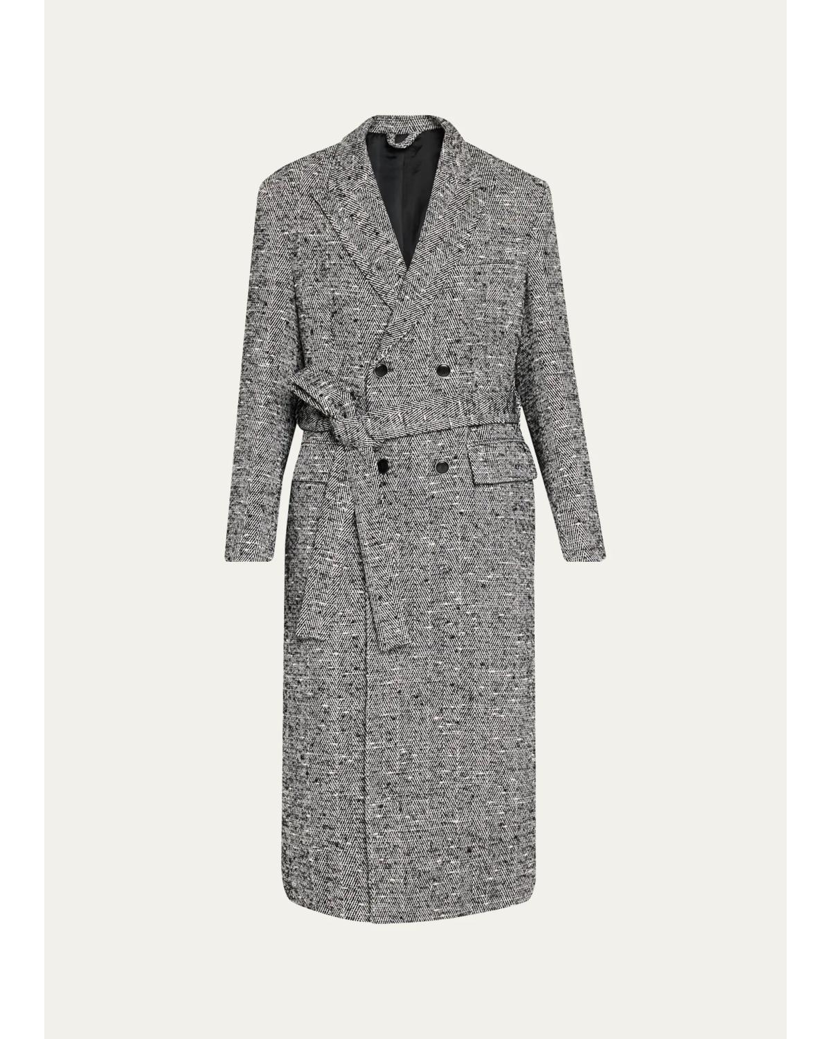 Men'S Steinway Herringbone Coat