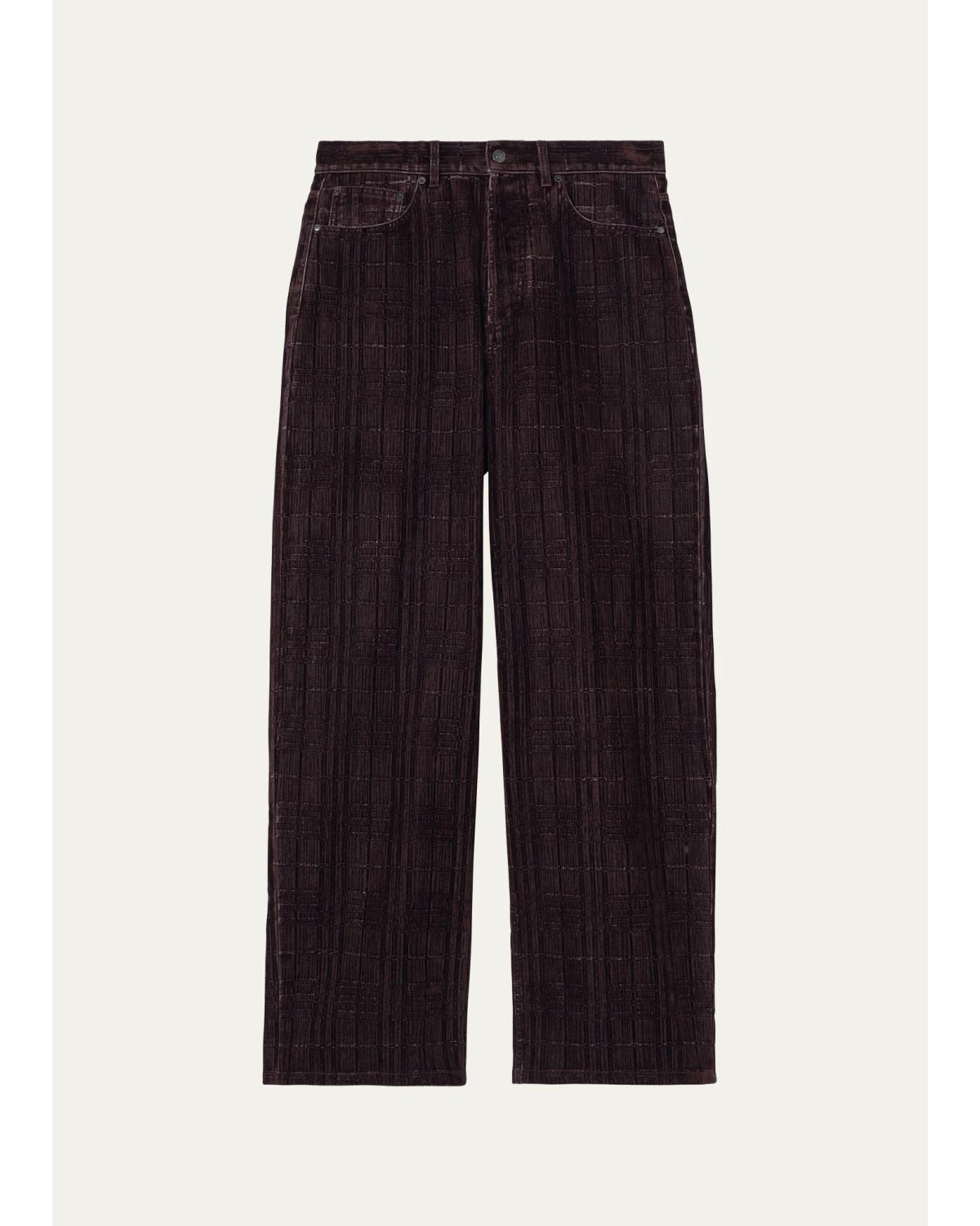 Men'S Relaxed-Fit Check Jeans