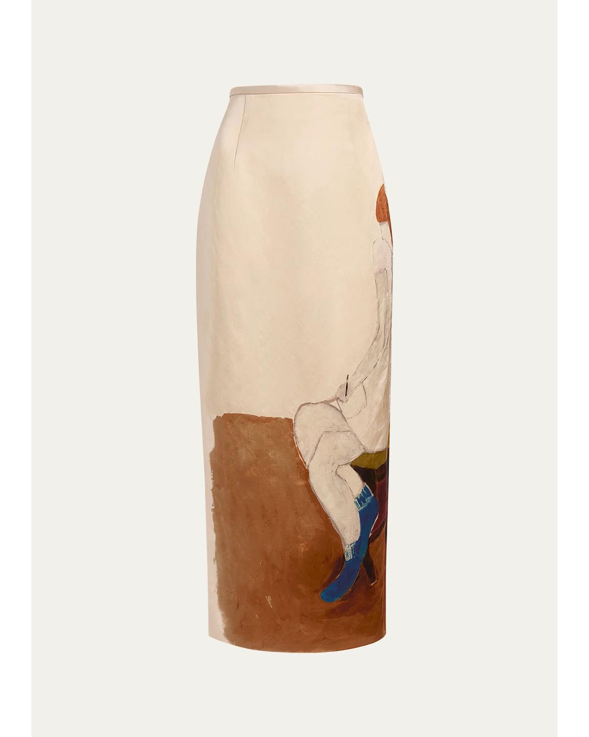 Winton Linen-Blend Midi
