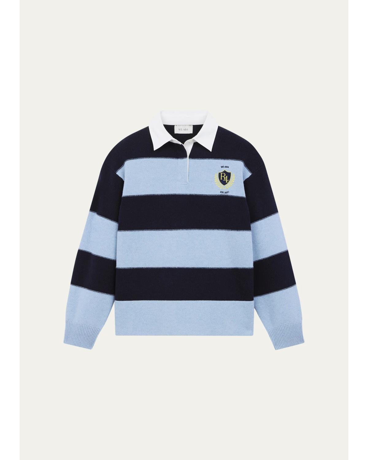 The Royal Striped Polo Sweater