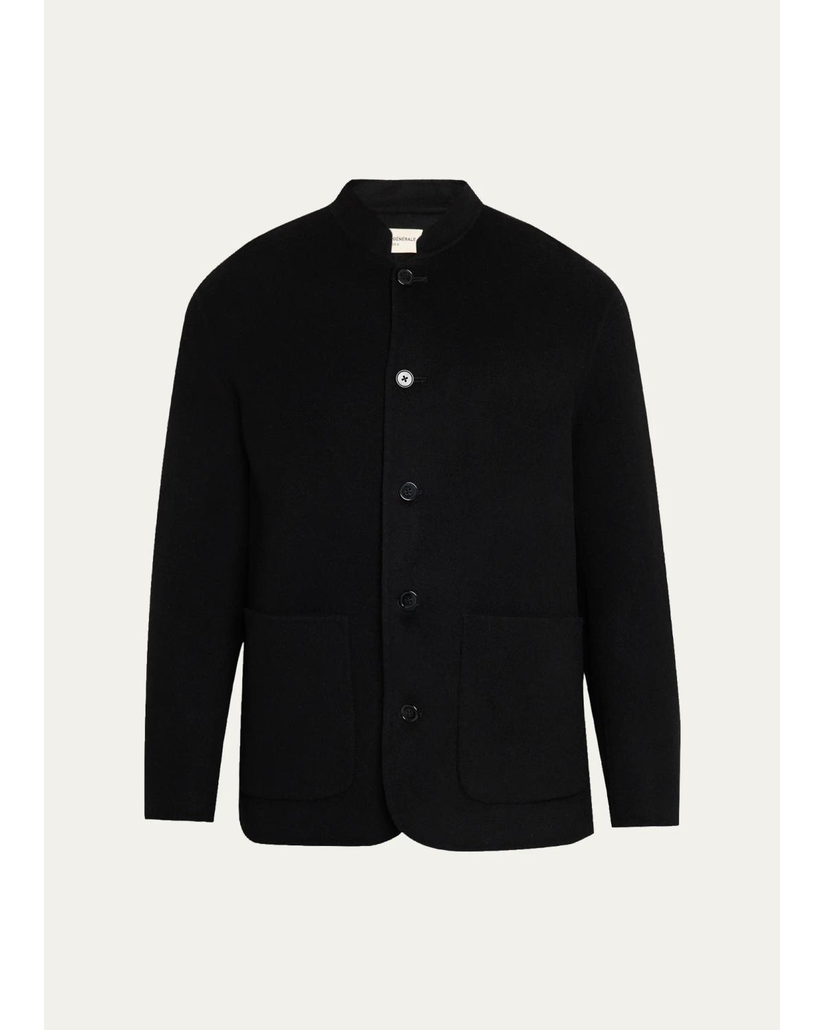 Men'S Simao Double Split Wool Overshirt