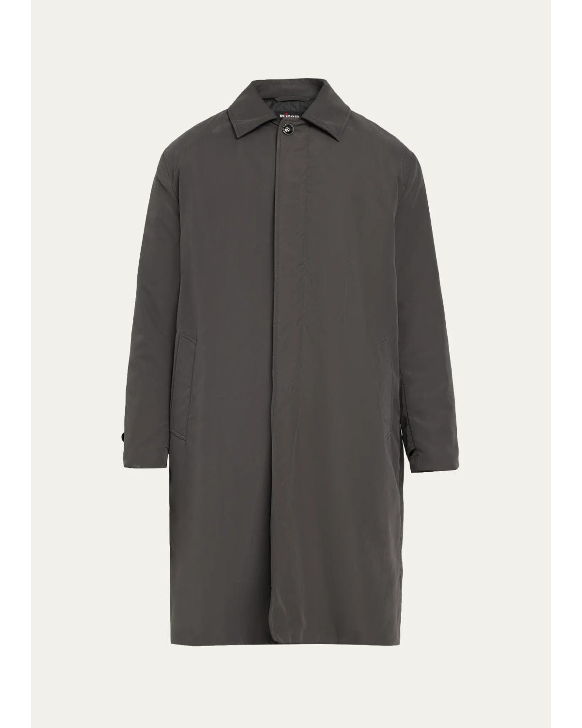 Men'S Concealed-Placket Raincoat