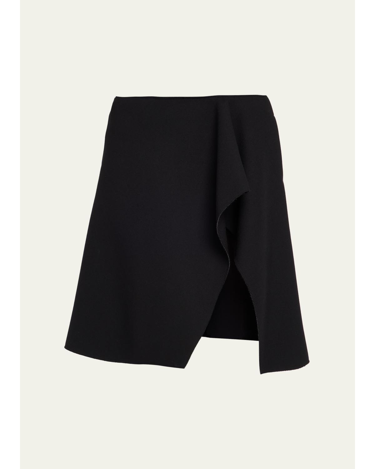 Short Slit Scuba Skirt