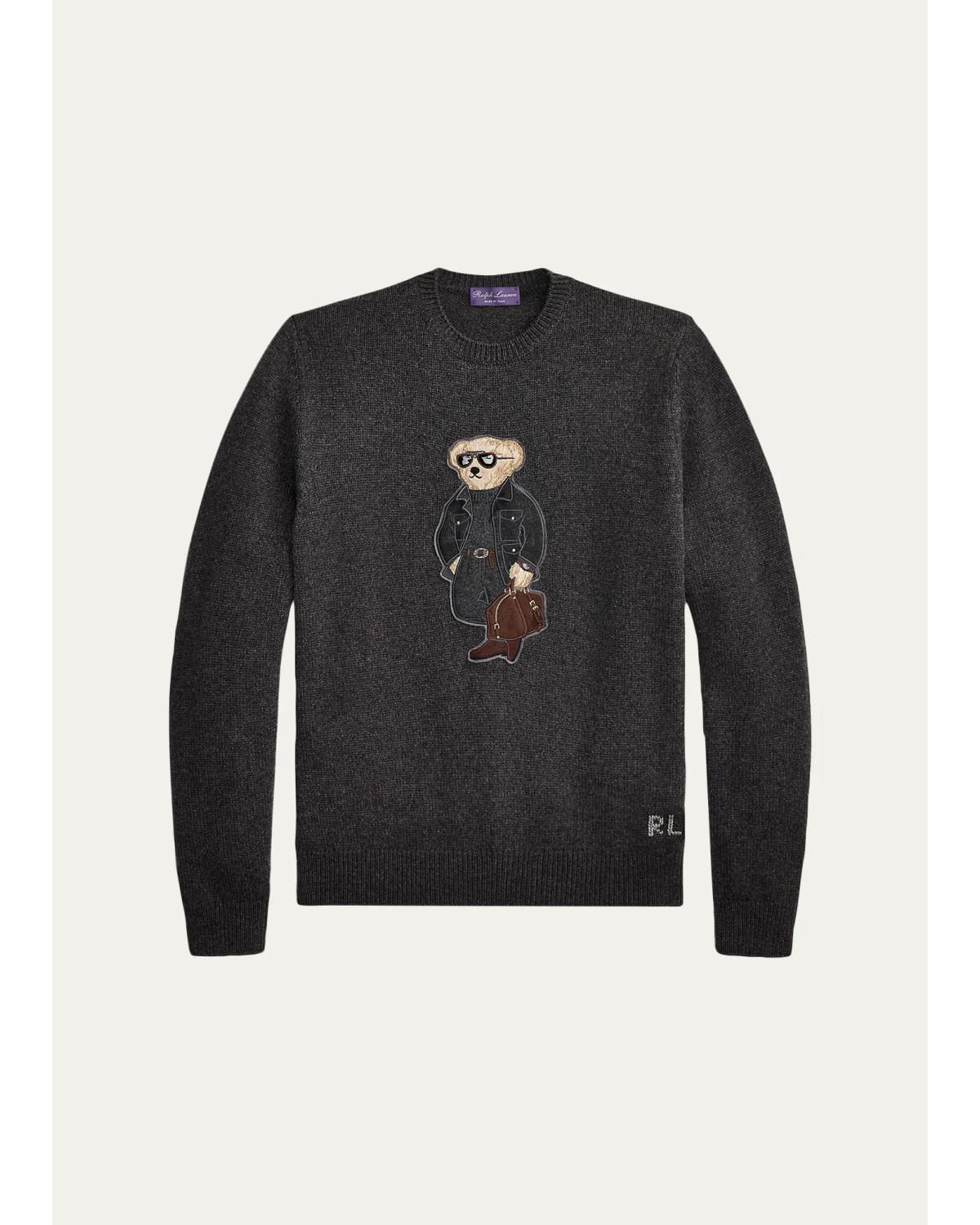 Men'S Polo Bear Cashmere Sweater