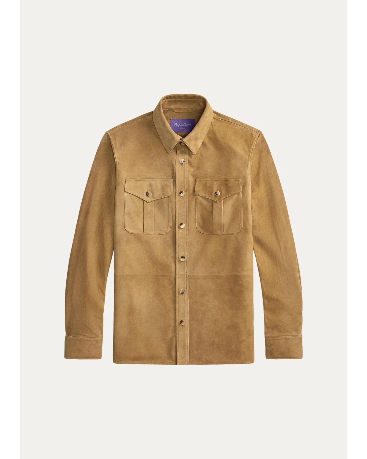 Men'S Suede Overshirt