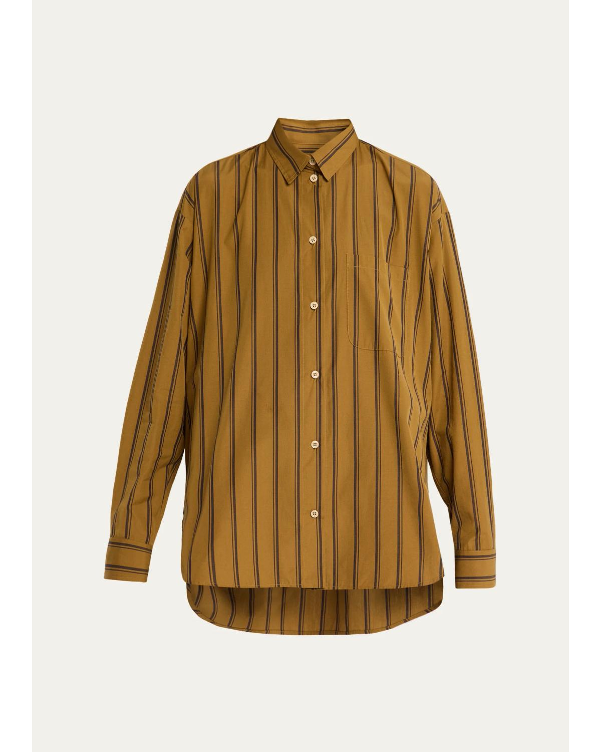 The Essential Striped Cotton Button-Down Shirt