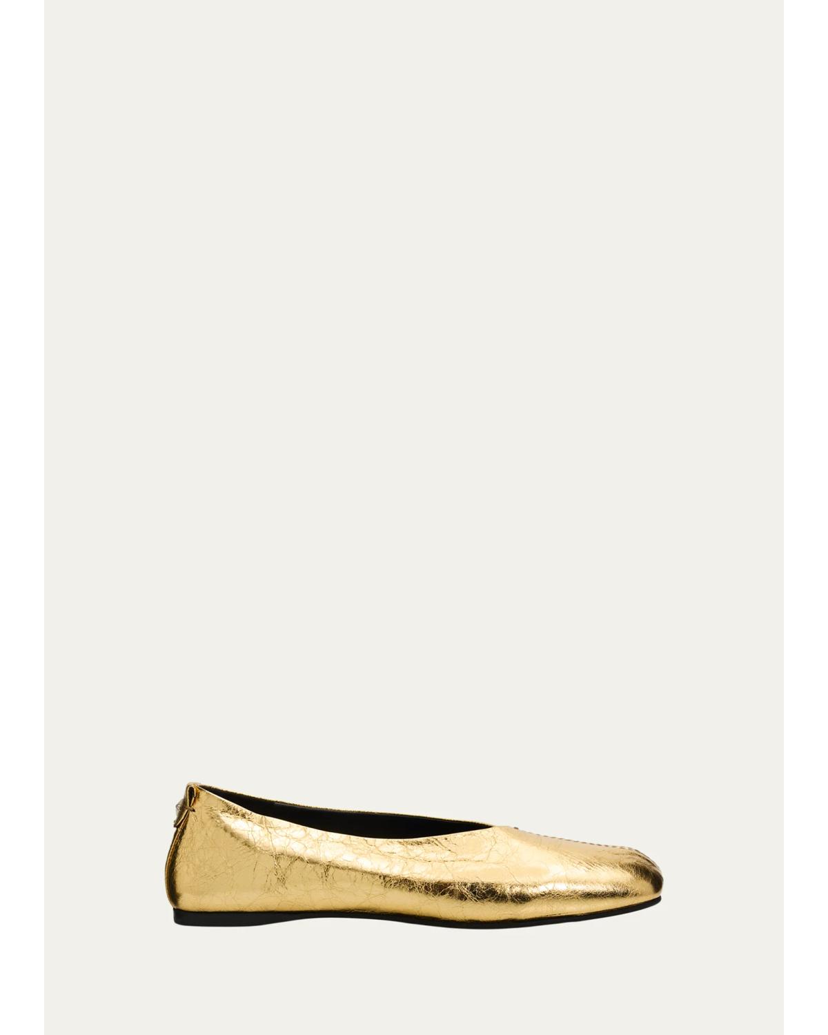 Leather Ballerina Flats