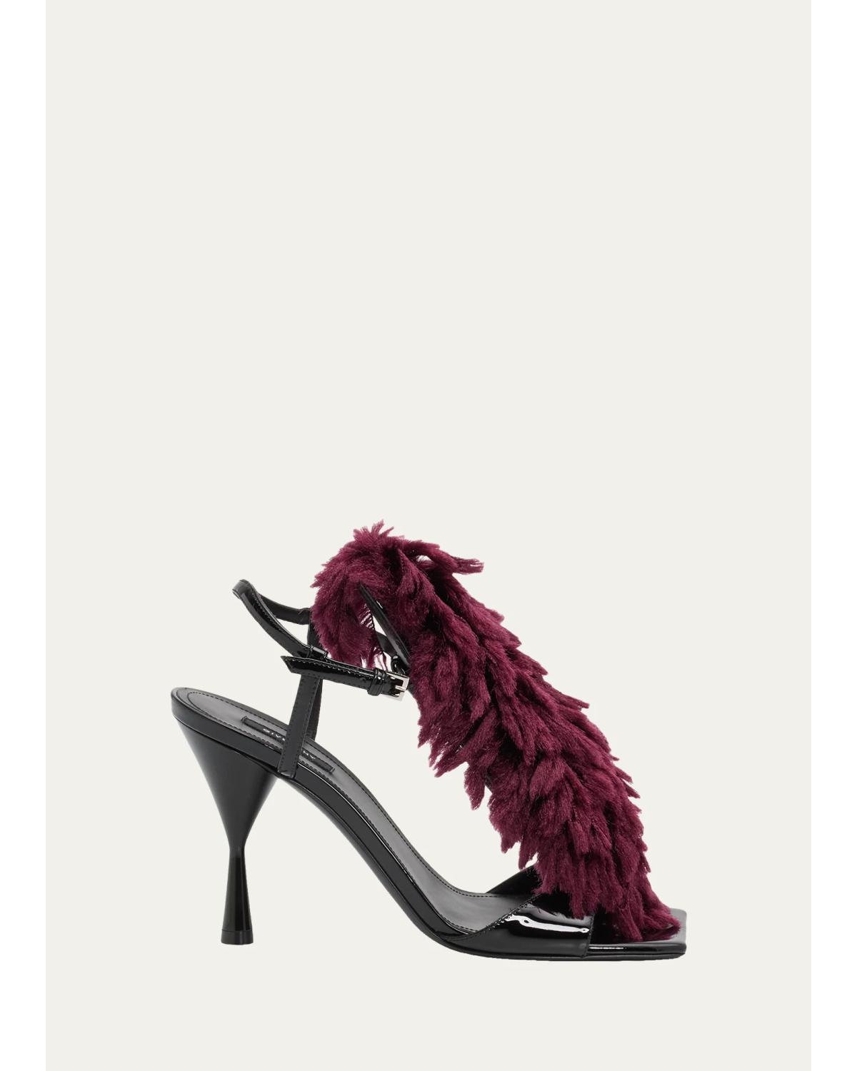 95Mm Pompom Sandals