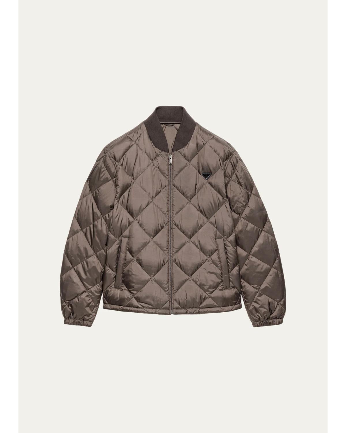 Men'S Quilted Bomber Jacket