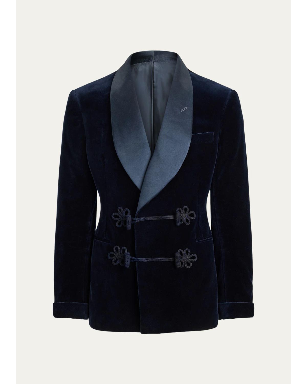 Men'S Handmade Velvet Tuxedo Jacket