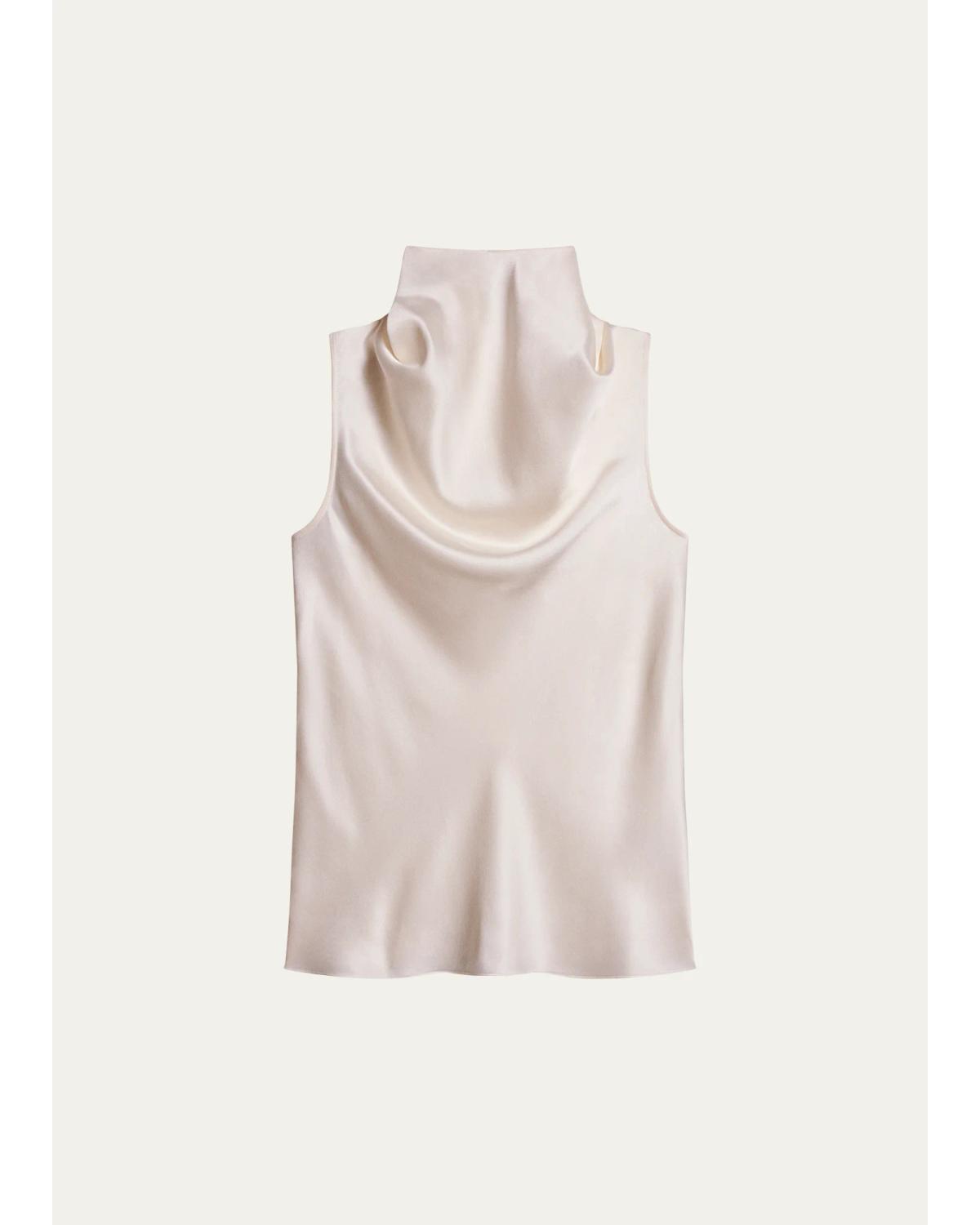 Draped Sleeveless Top