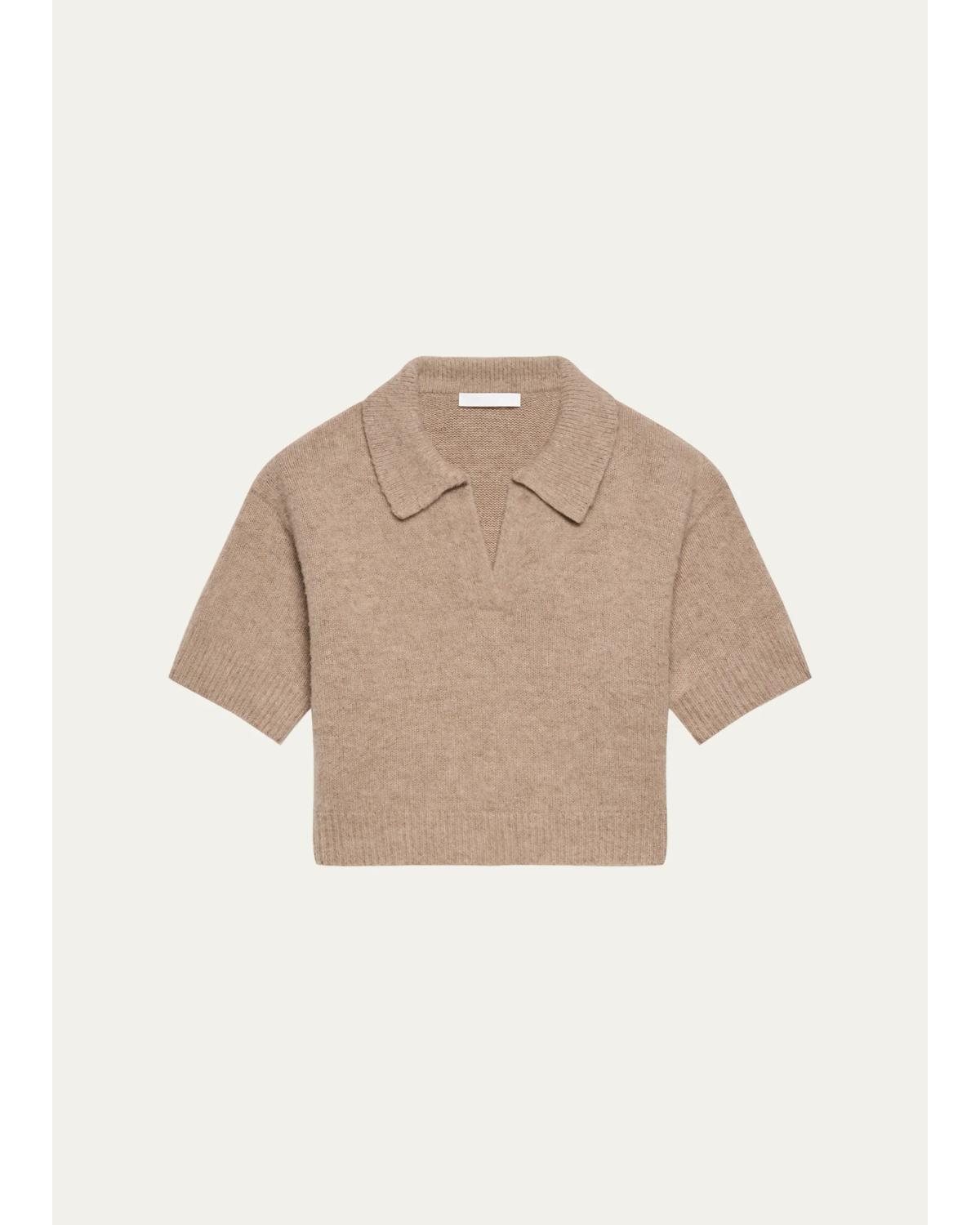Cropped Wool Polo Cropped Wool Polo