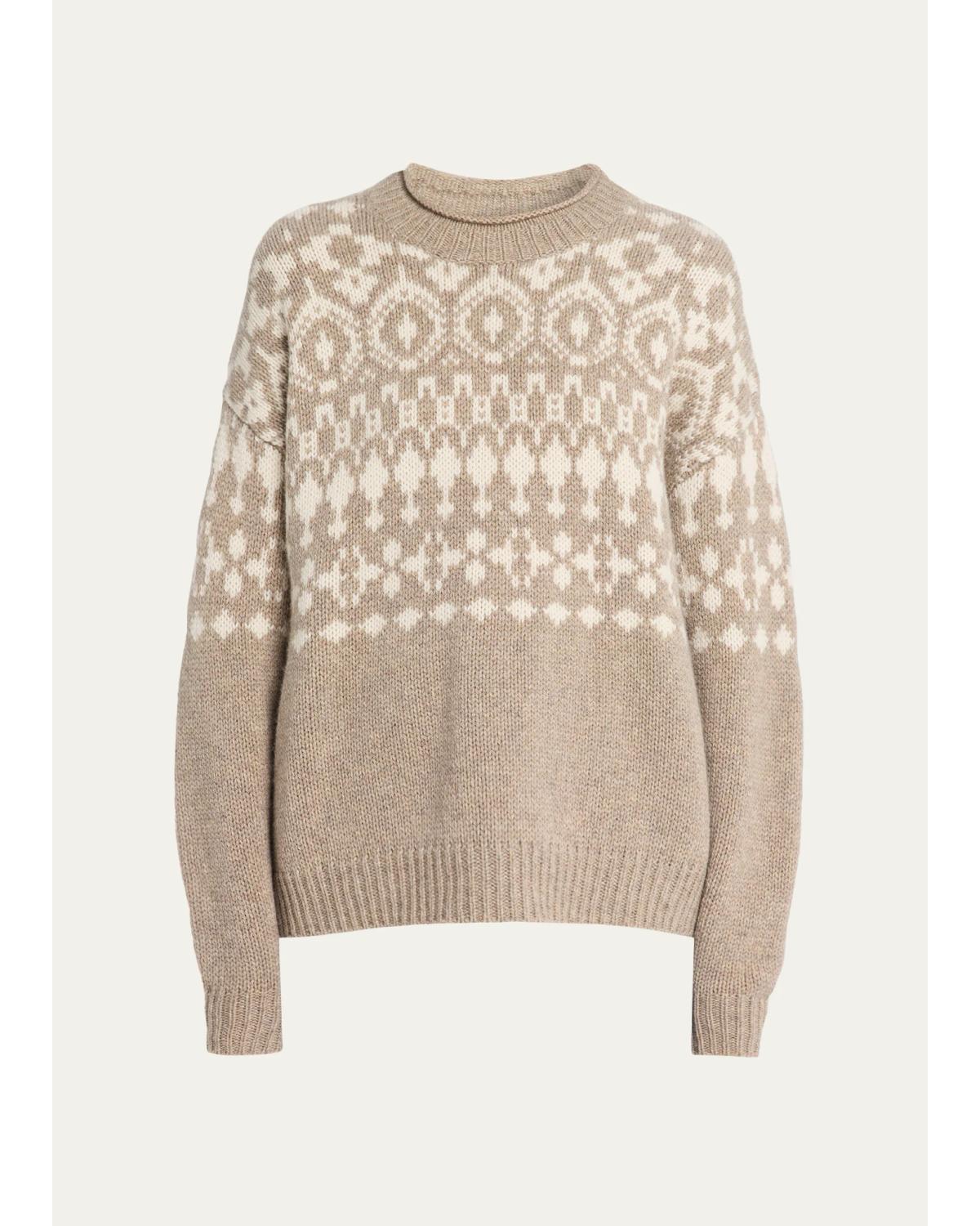 The Fair Isle Cashmere Crewneck Sweater