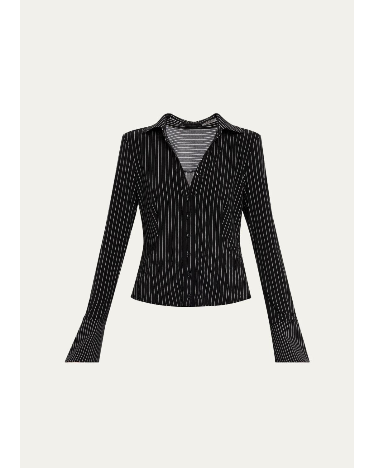 Freya Fitted Button-Front Shirt