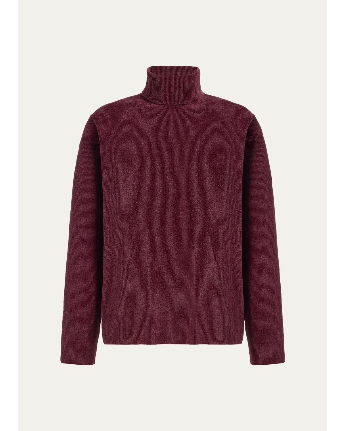 Men'S Almoner Silk Turtleneck Sweater