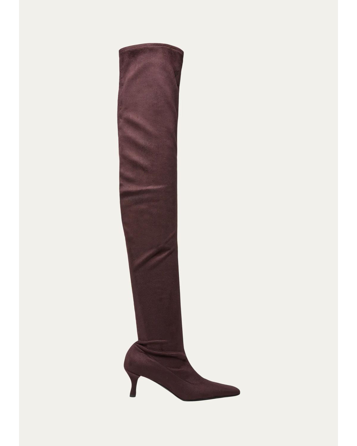 60Mm Trap Suede Over-The-Knee Boots