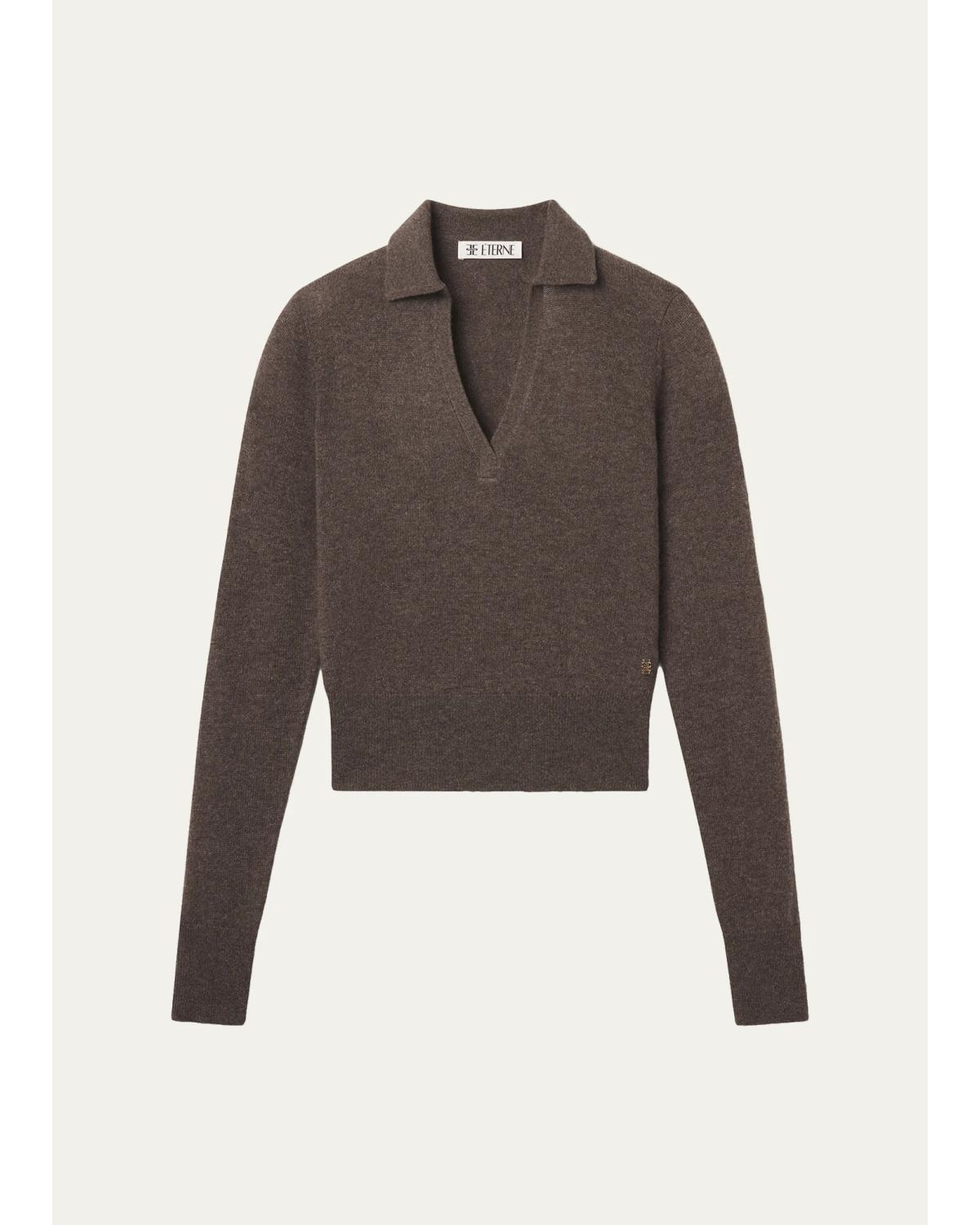 Vance Cashmere Polo Sweater