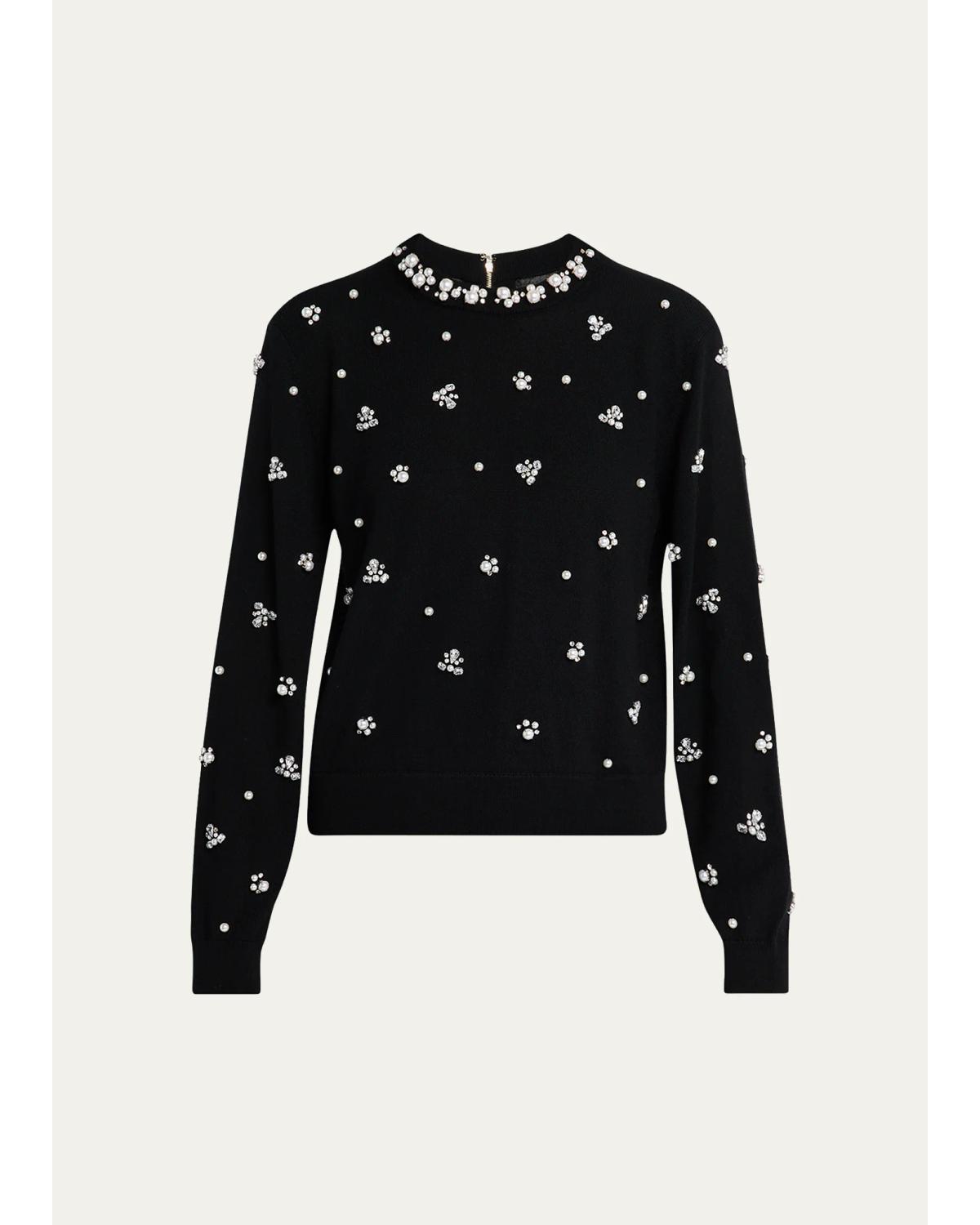Carolee Embellished Crewneck Sweater
