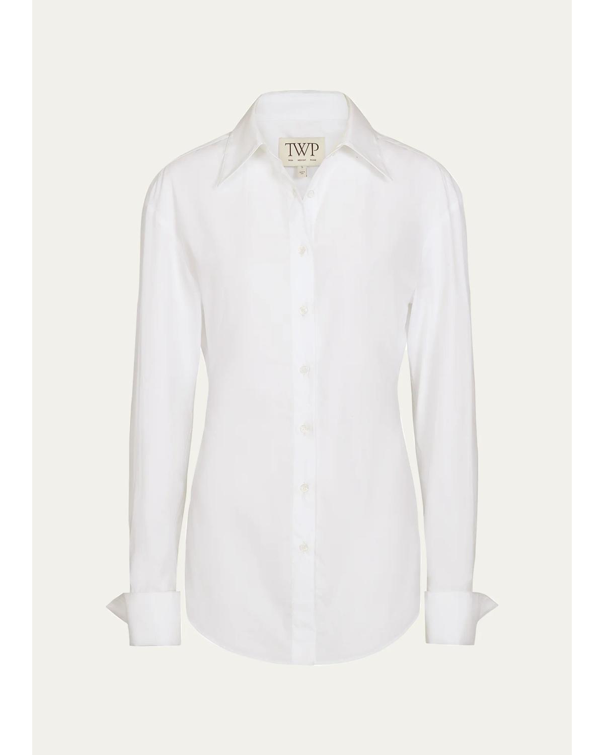 The Night We Met Belted Button-Front Shirt