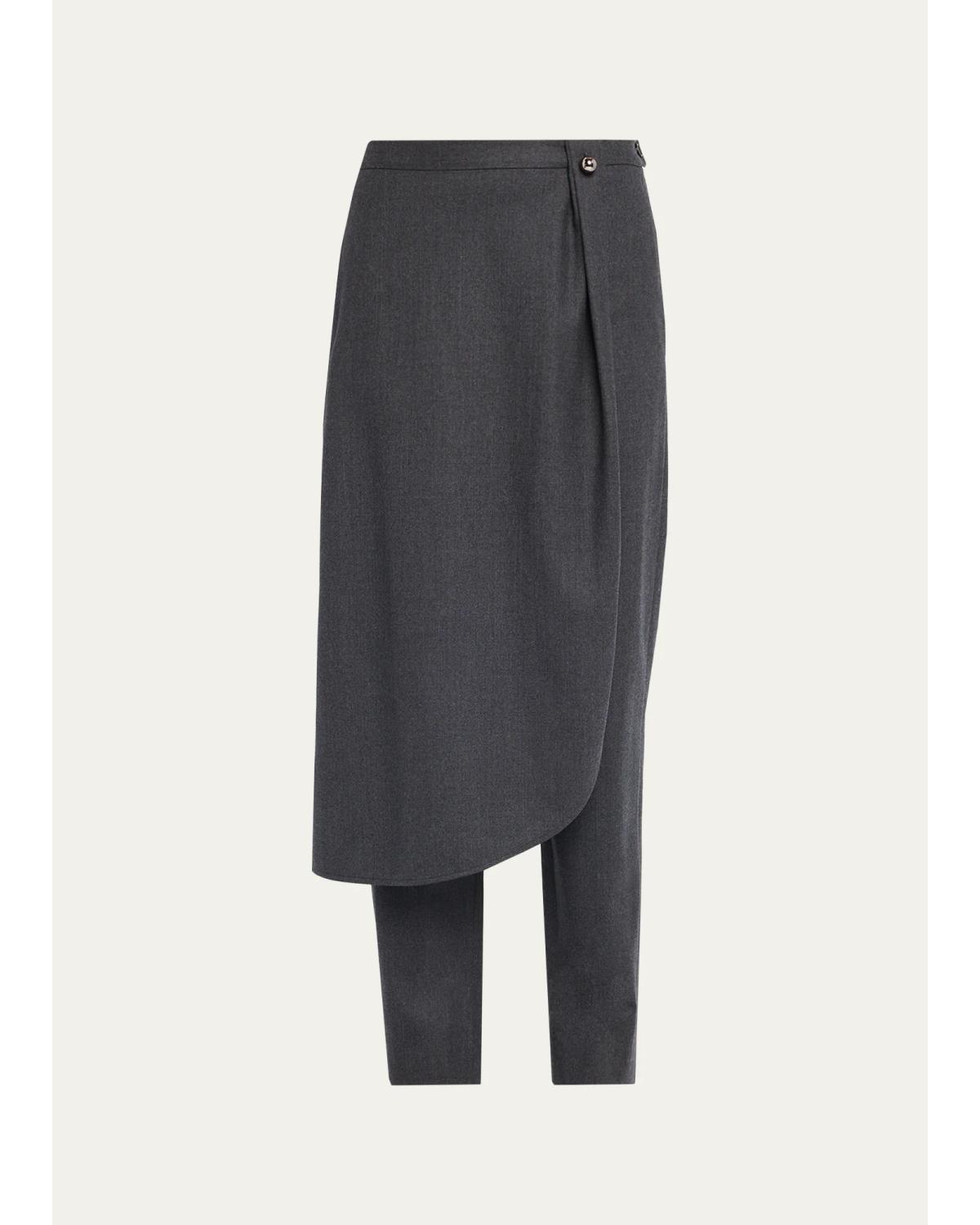 Wrap Skirt Trousers
