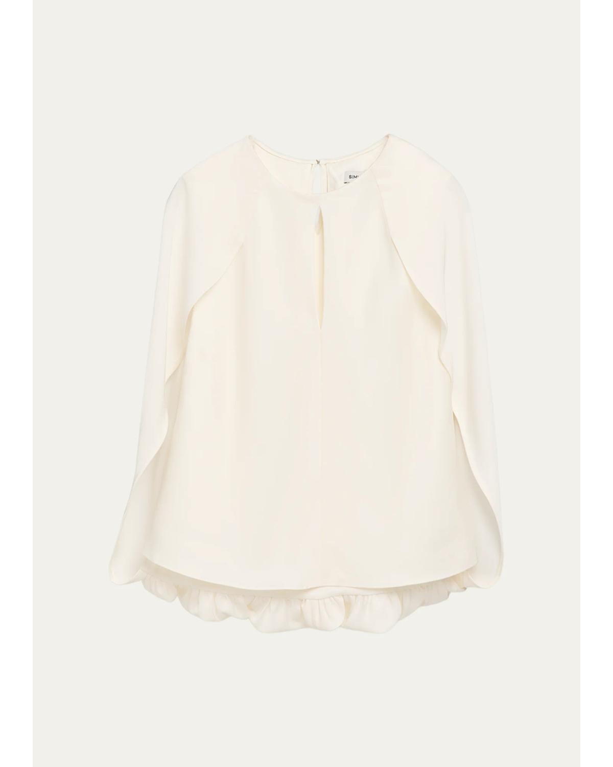 Lauren Satin Cape Top