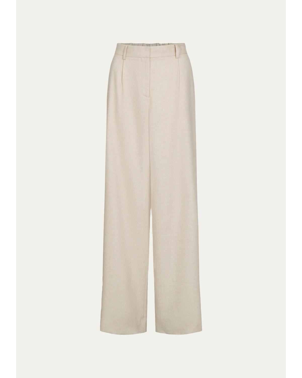 Twp Hudson St Cashmere-blend Pants In Neutral