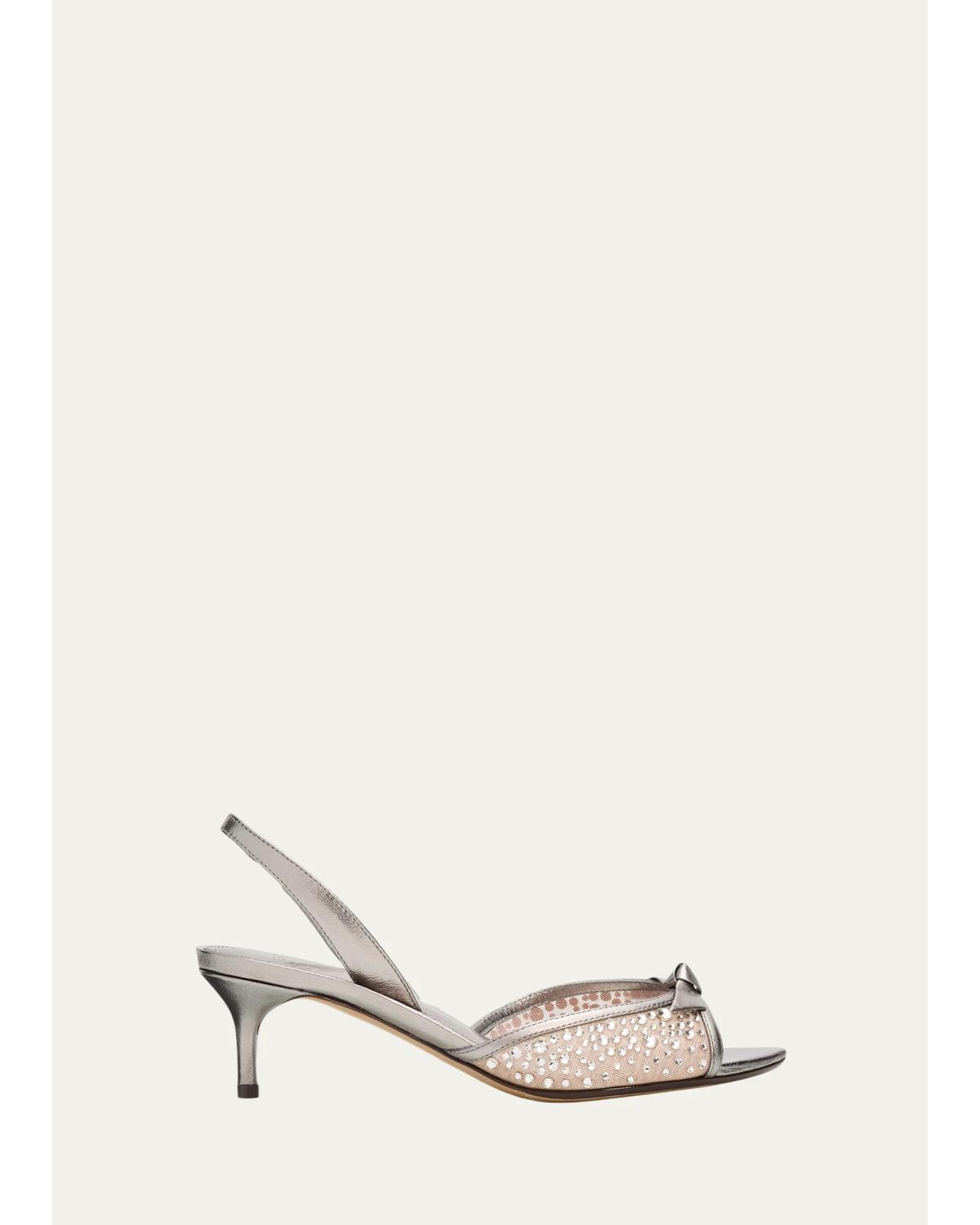 50Mm Clarita Embellished Mesh And Sandals