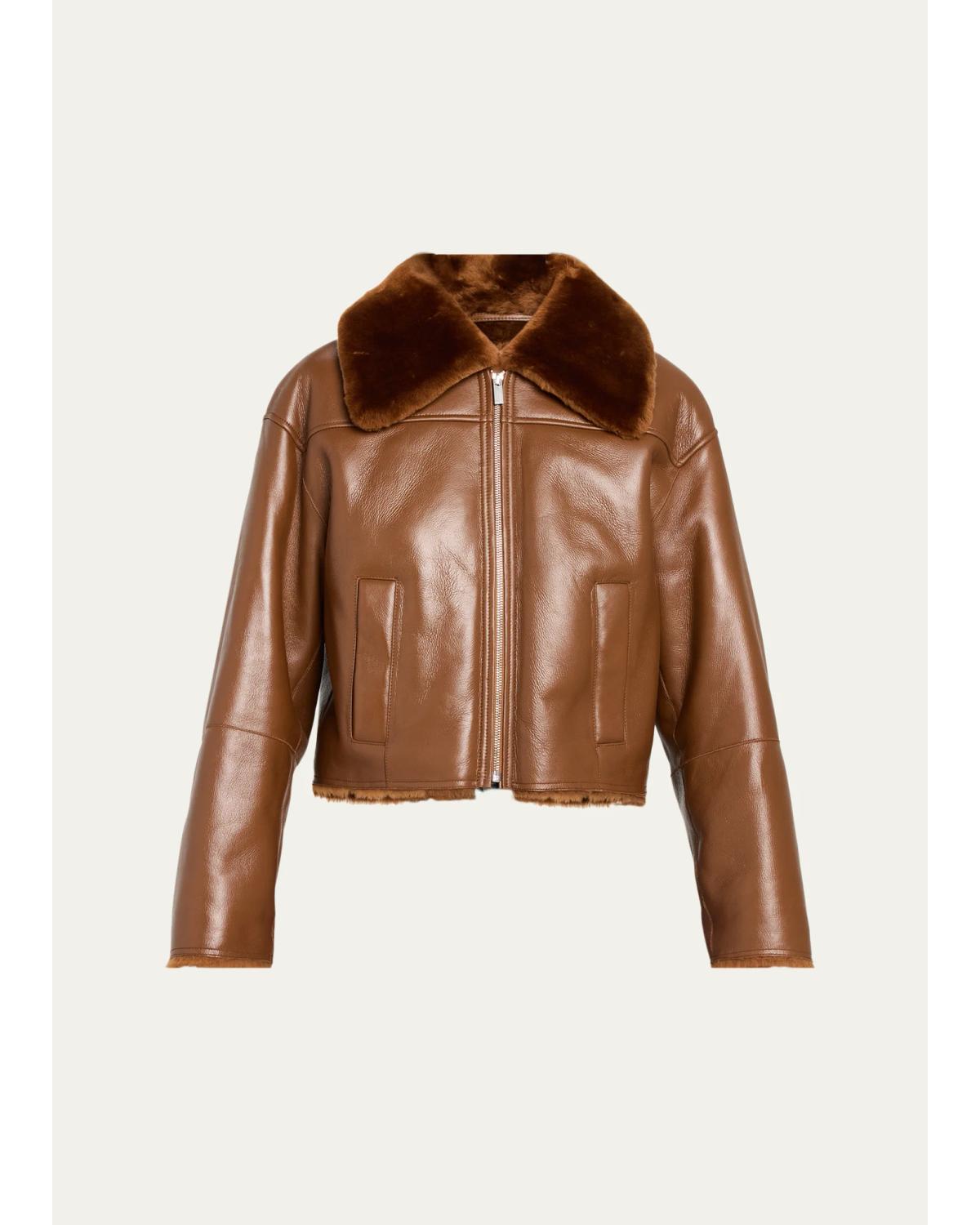 Crop Shearling Jacket