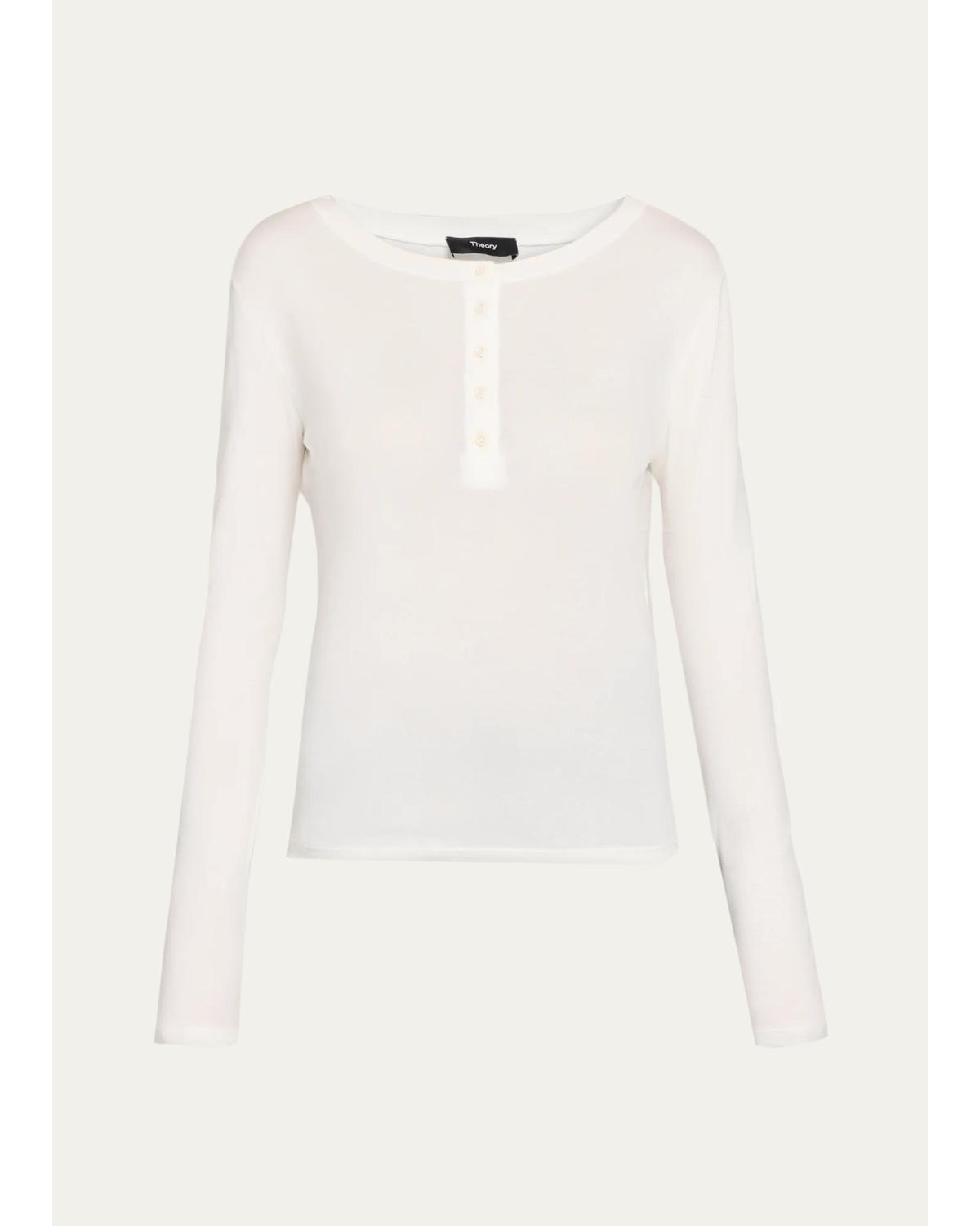 Purl Henley Long-Sleeve T-Shirt