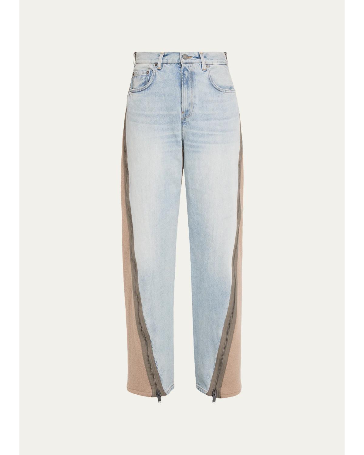 Bonnie Zip Marfa Straight-Leg Jeans