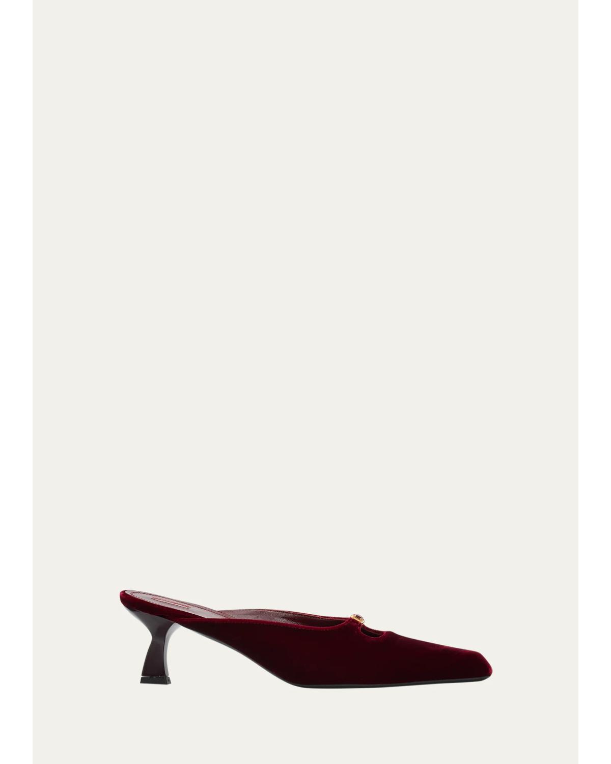 50Mm Velvet Kitten- Heel