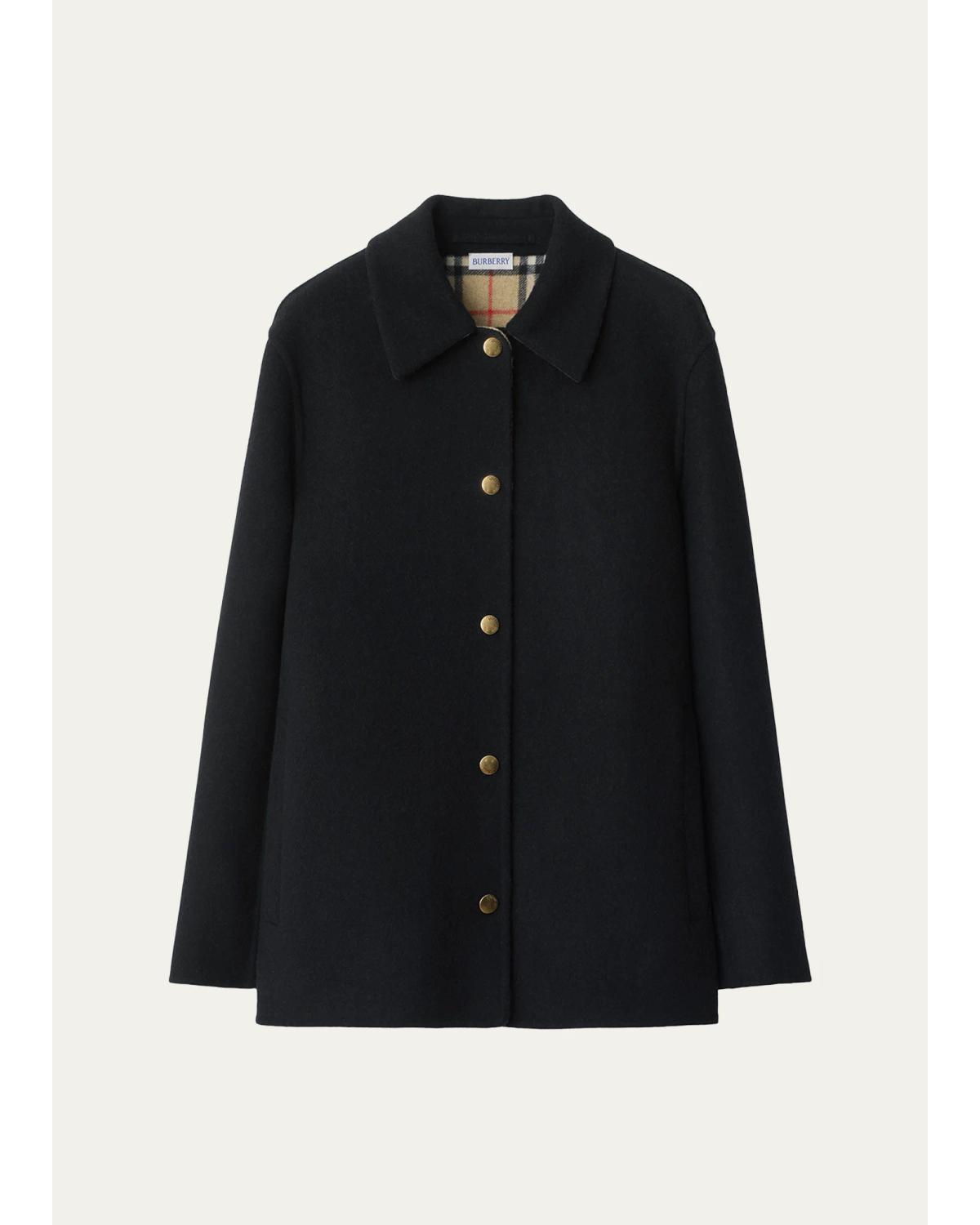 Lancashire Double-Faced Wool Twill Single-Breasted Jacket