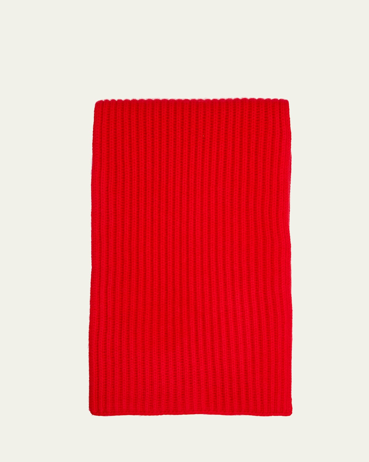 Ribbed Cashmere Scarf, Black