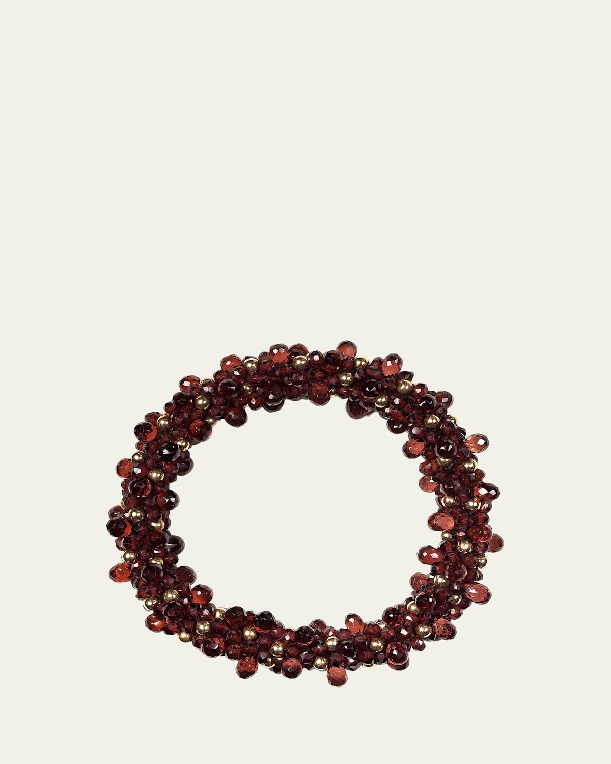 Meredith Frederick 14K Yellow Gold Garnet Beaded Bracelet