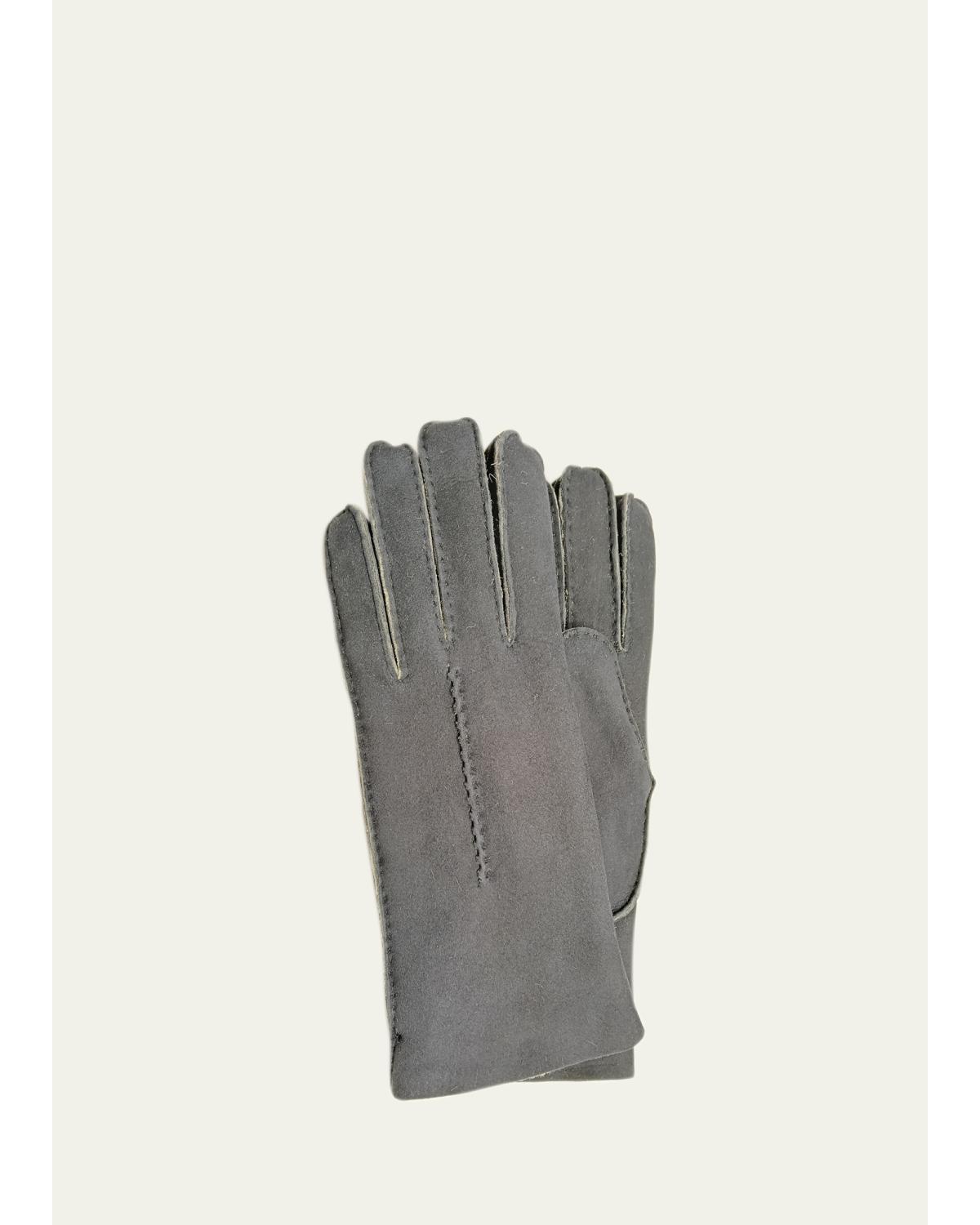 Lambskin Shearling-Lined Gloves