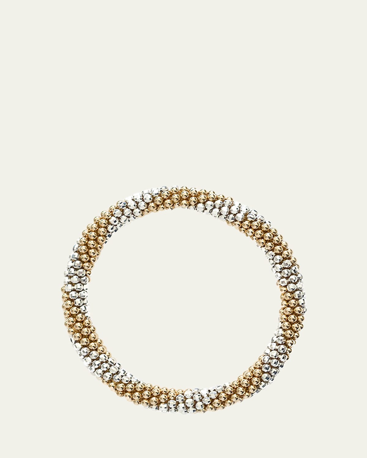 Meredith Frederick Elsie D 14k and Silver Bead Bracelet