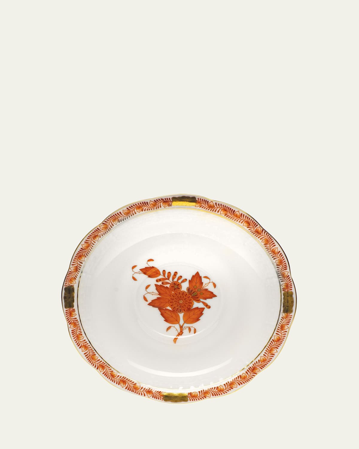 Herend Rust Chinese Bouquet Saucer