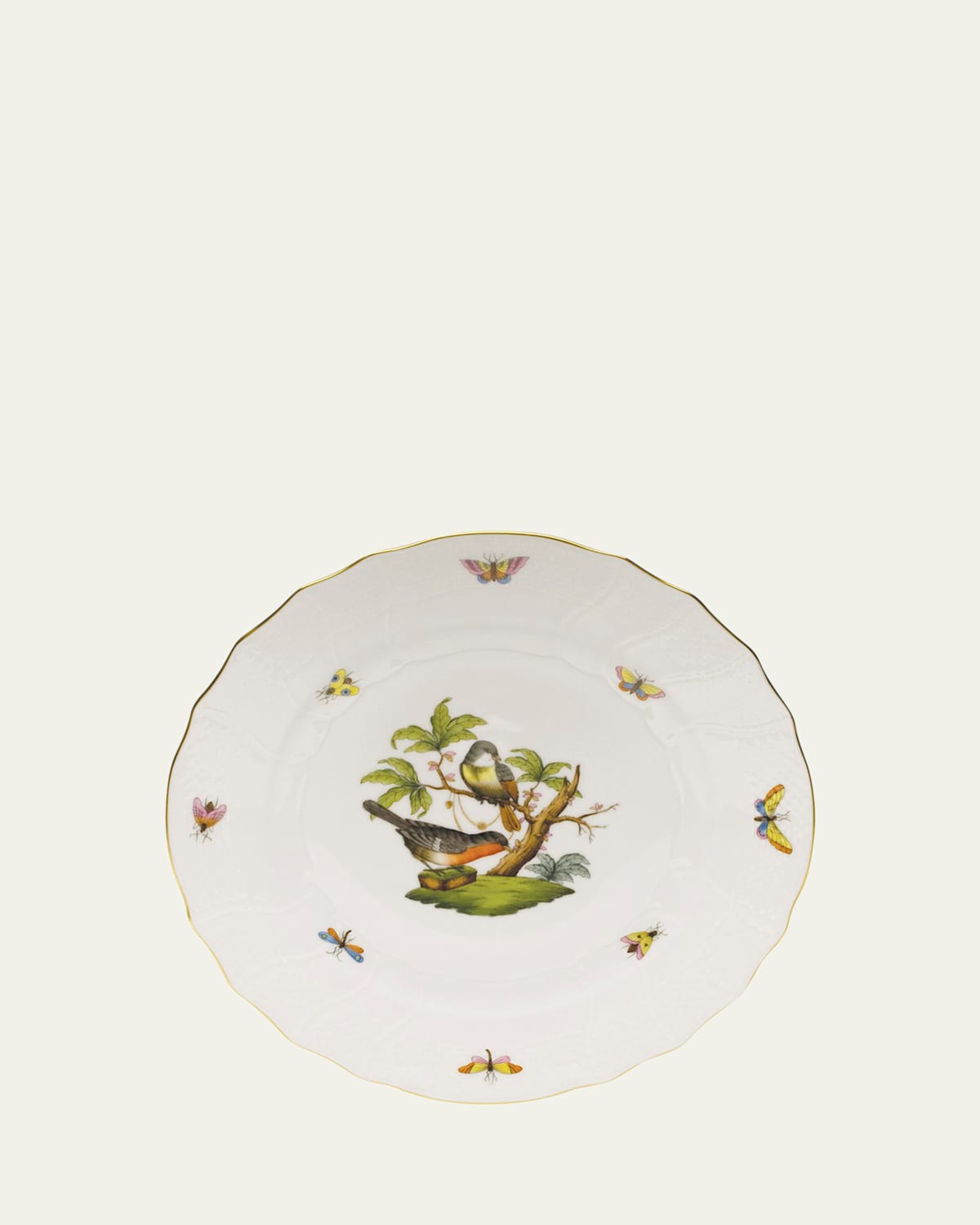 Herend Rothschild Bird Dinner Plate #2 In No-color