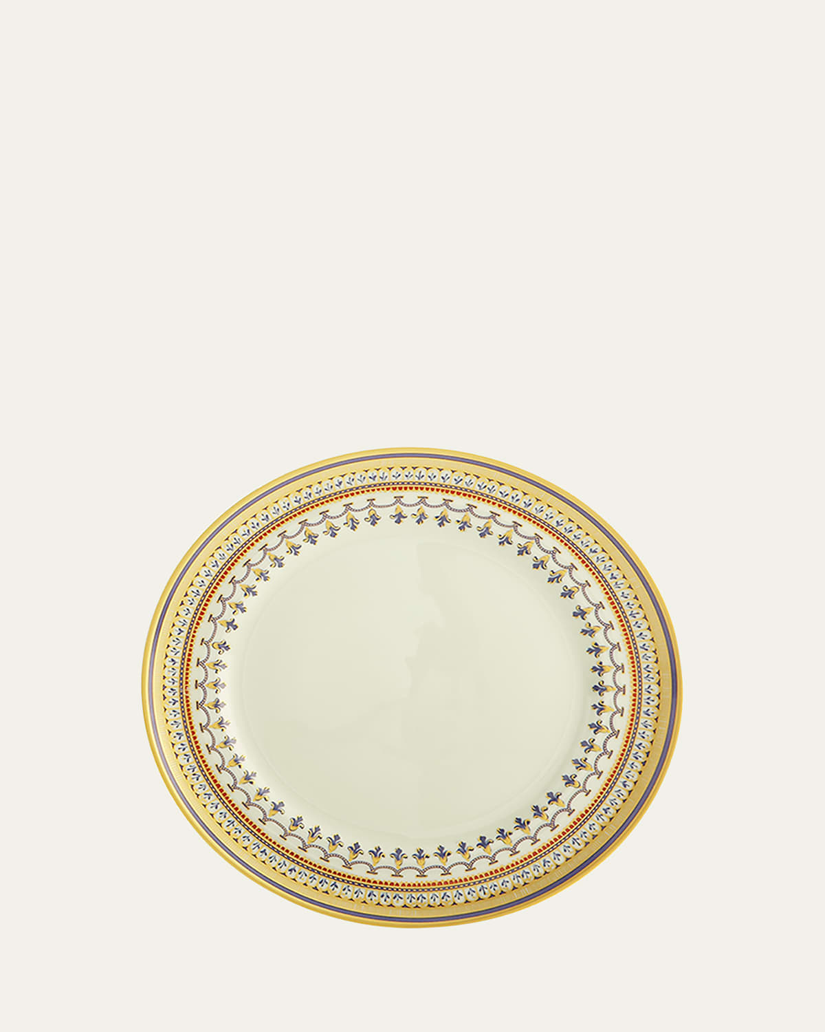 Mottahedeh Chinoise Blue Dinner Plate In Gold/blue