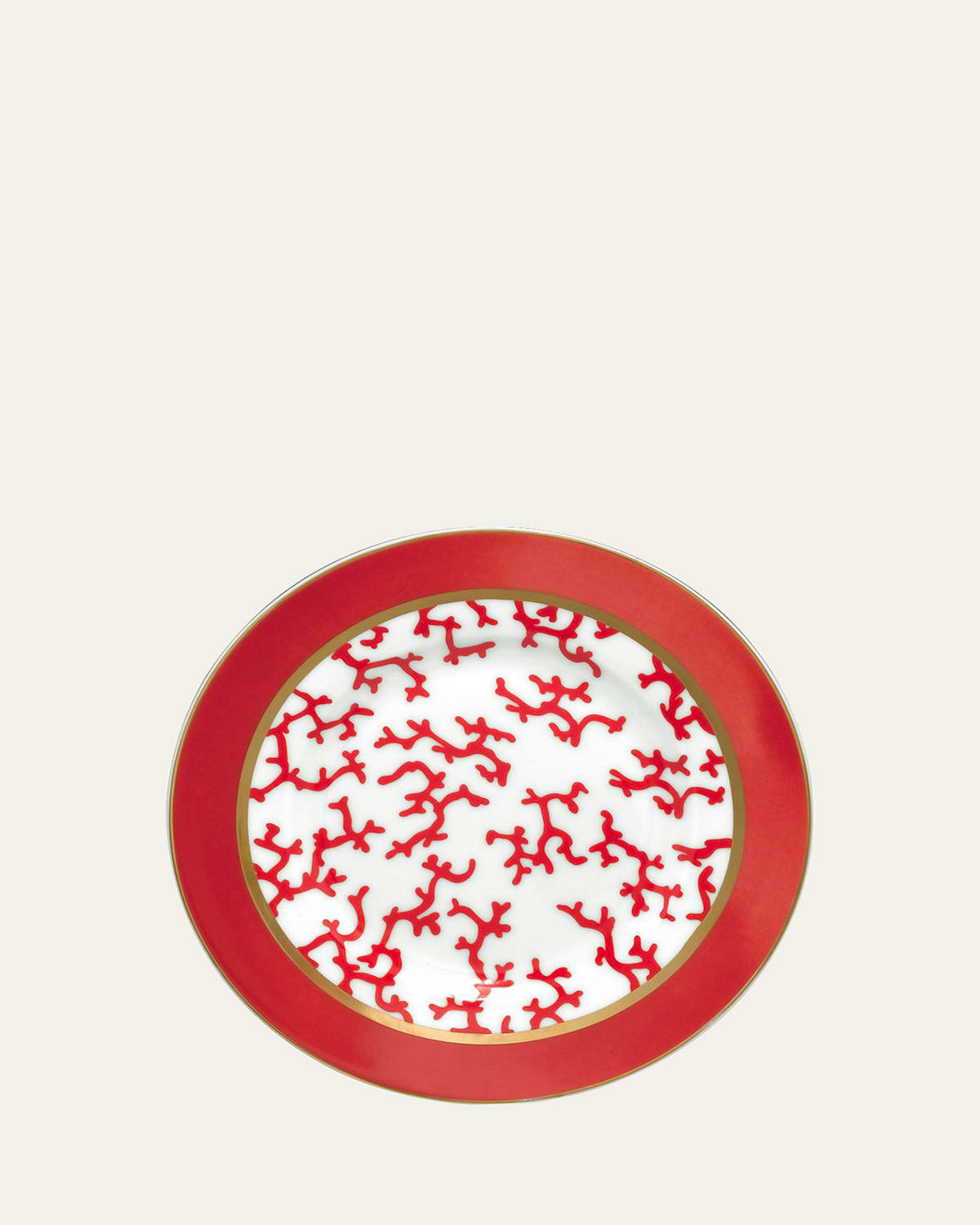 Raynaud Coral Cristobal Bread And Butter Plate In Red