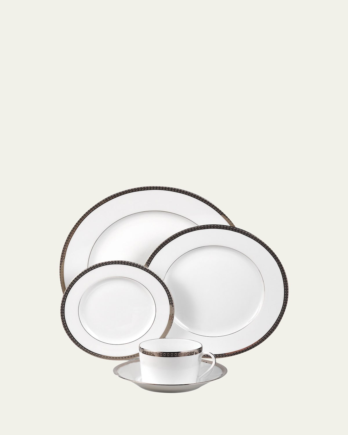 Haviland Symphony Platinum Dinner Plate In Assorted