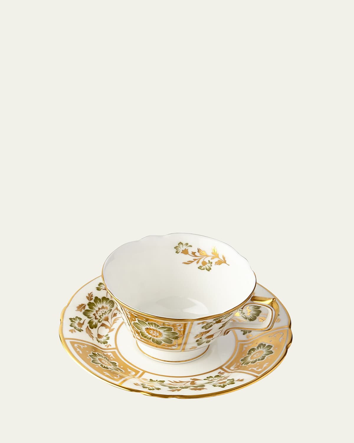 Royal Crown Derby Derby Panel Green Saucer | Thumbnail 3 Royal Crown Derby Derby Panel Green Saucer | Thumbnail 3